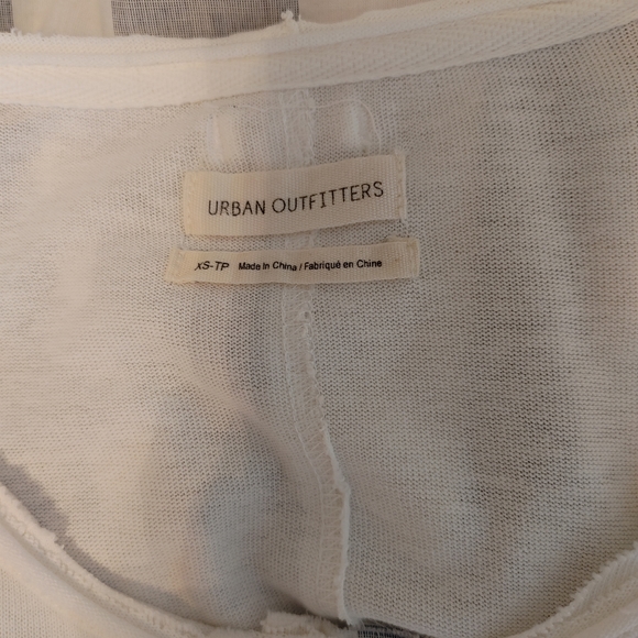 UO MARGO MIXED HENLEY T-SHIRT DRESS IN WHITE, XS - Picture 11 of 14